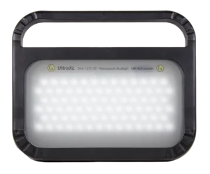 The UltraXL rechargeable floodlight with 12h full power and EAN 8720844091614.